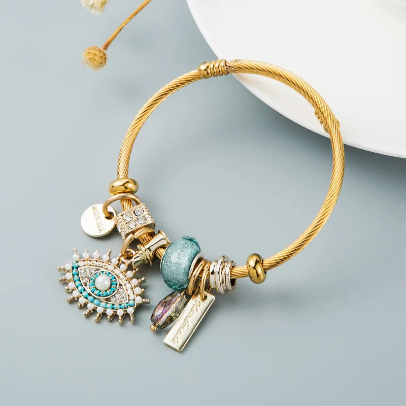 Aura Mystic Eye Charm Bracelet