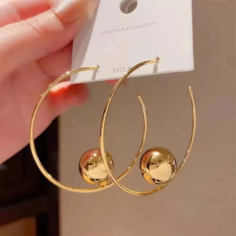 Sphere Hoop Earrings