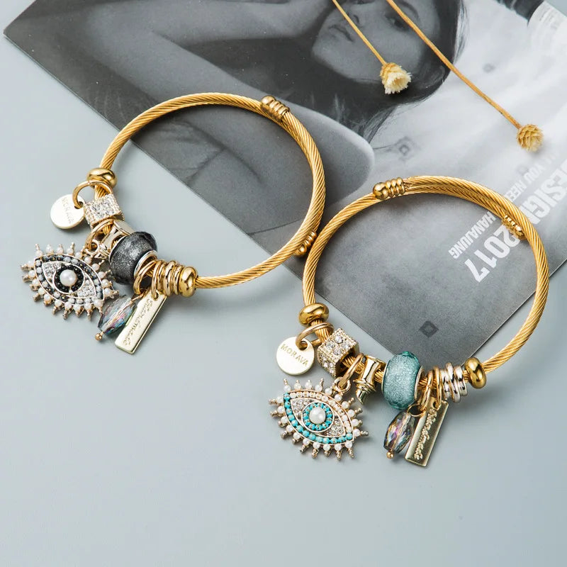 Aura Mystic Eye Charm Bracelet