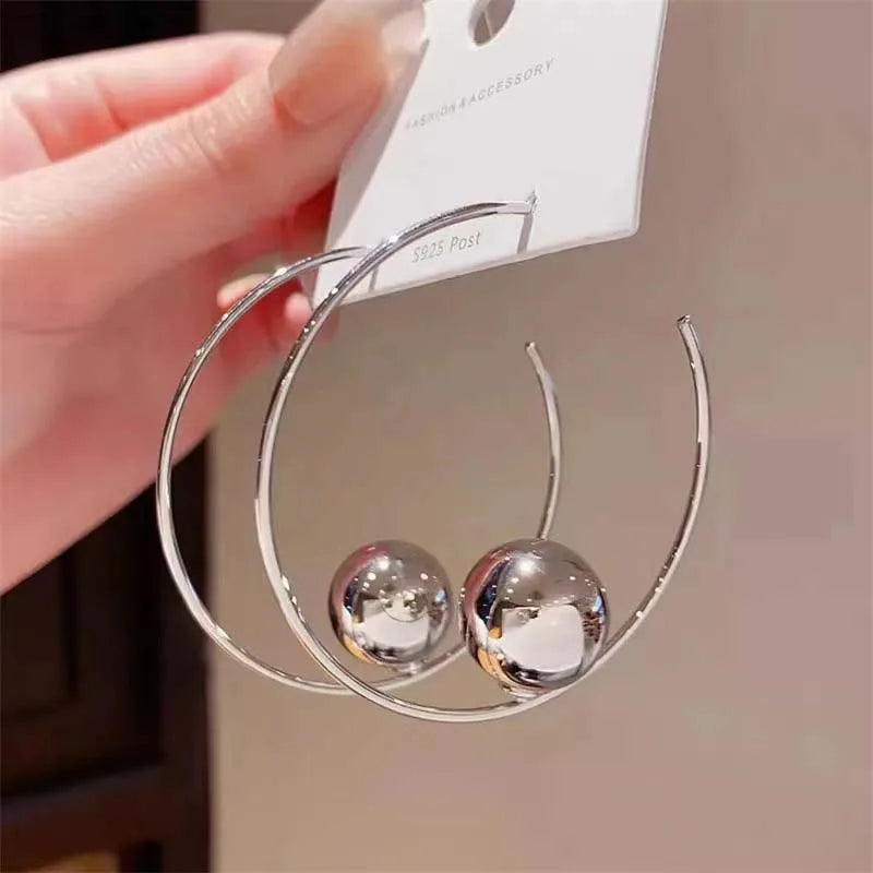 Sphere Hoop Earrings