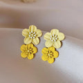 Aura Café Blossom Dangle Earrings
