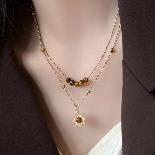 Layered Sun Necklace