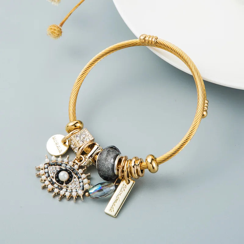 Aura Mystic Eye Charm Bracelet