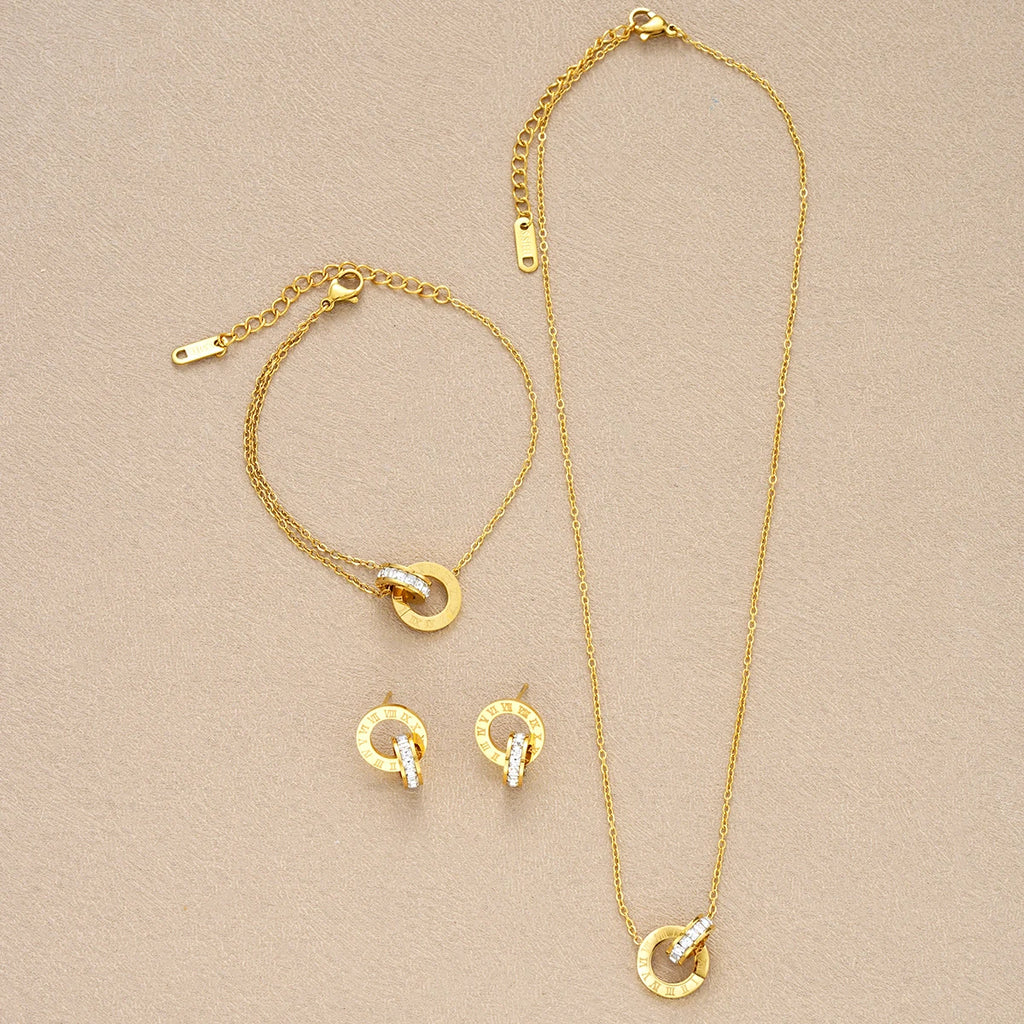 Aura Eternal Roman Numeral Jewelry Set