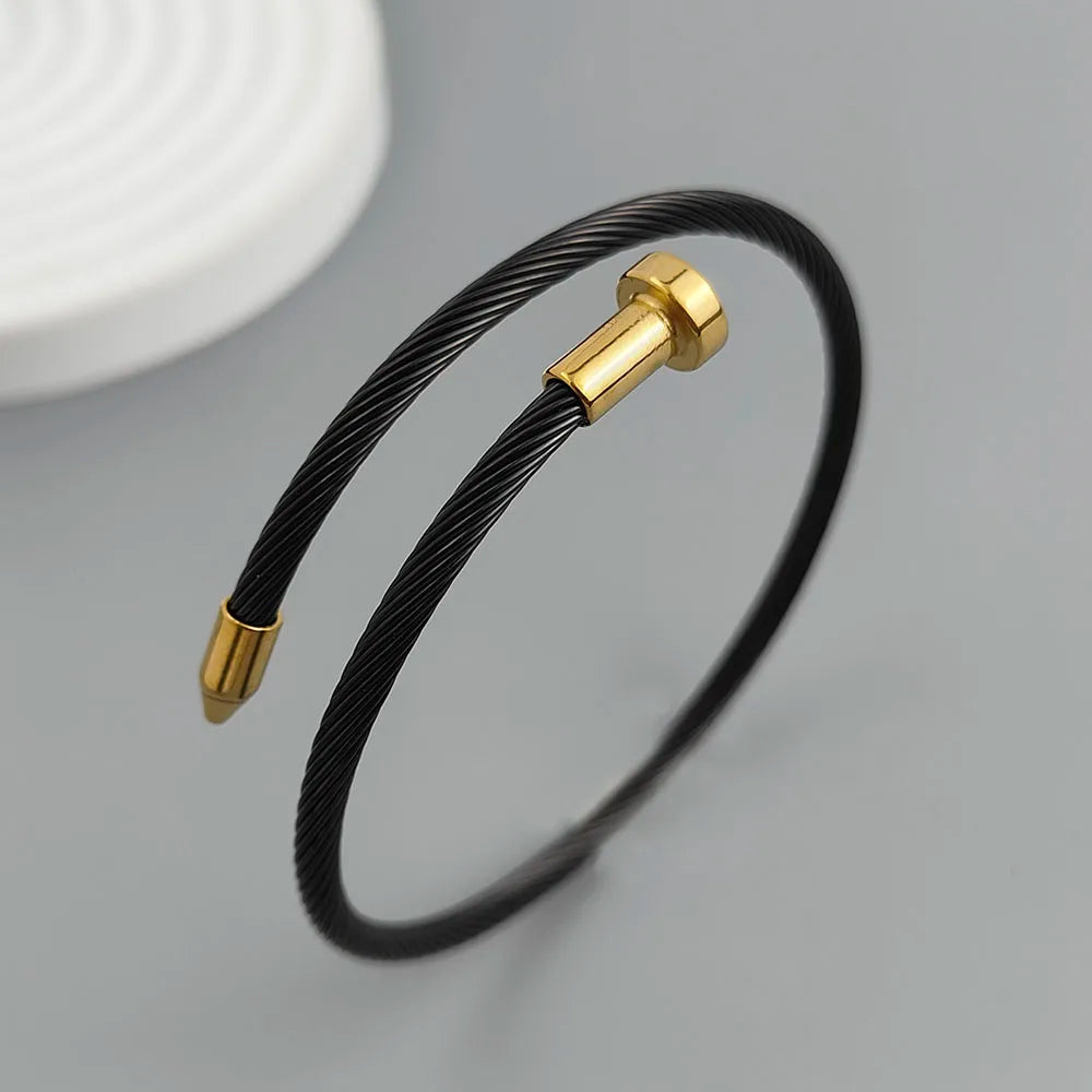 Aura Spiral Nail Statement Bangle