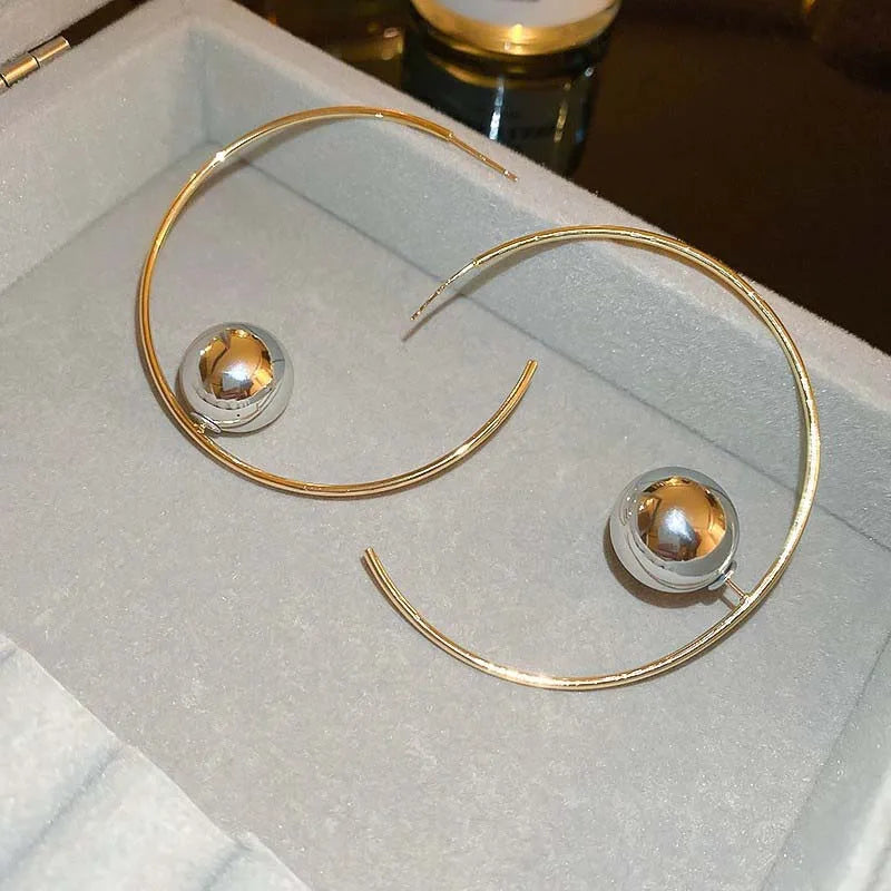 Aura Celestial Sphere Hoop Earrings