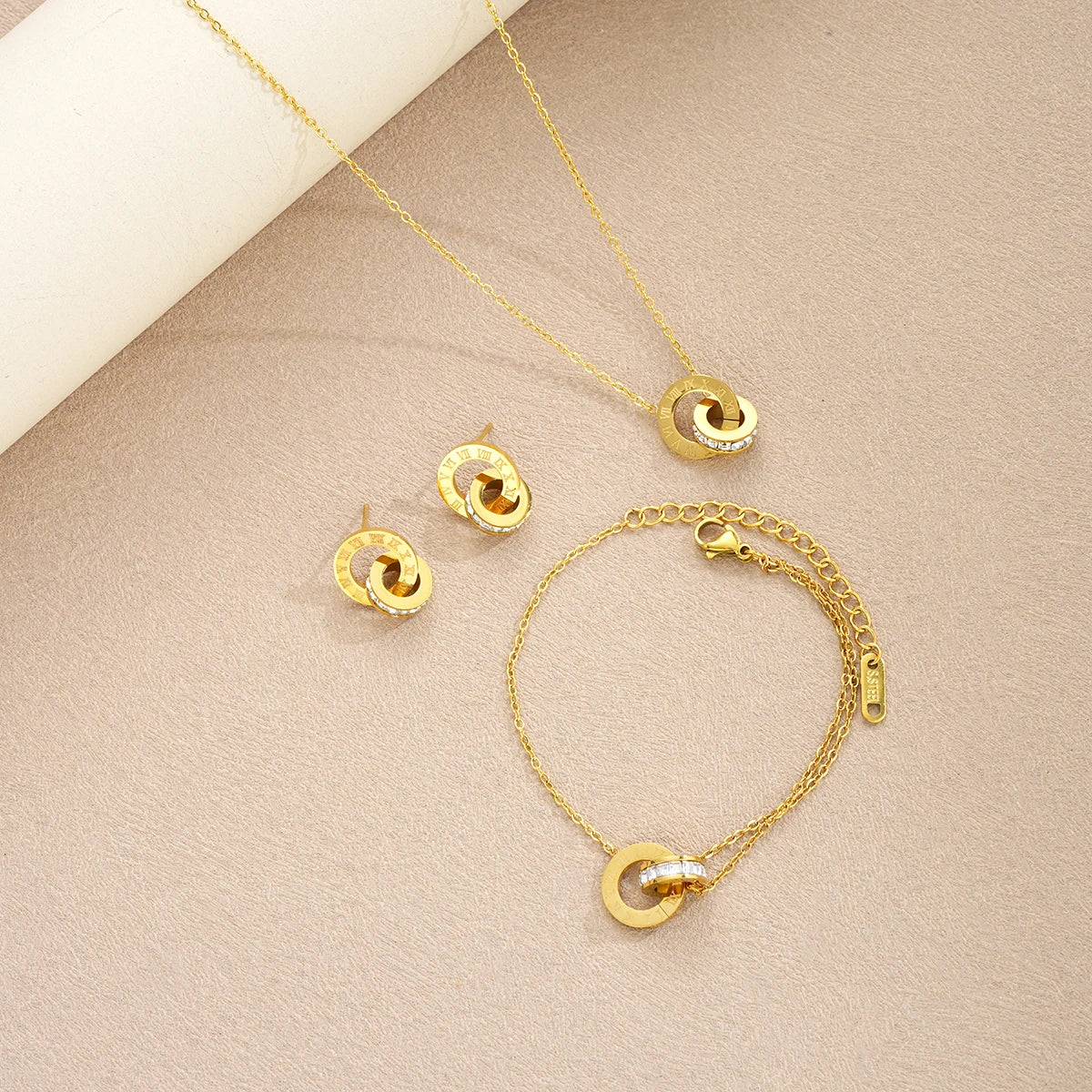 Aura Eternal Roman Numeral Jewelry Set