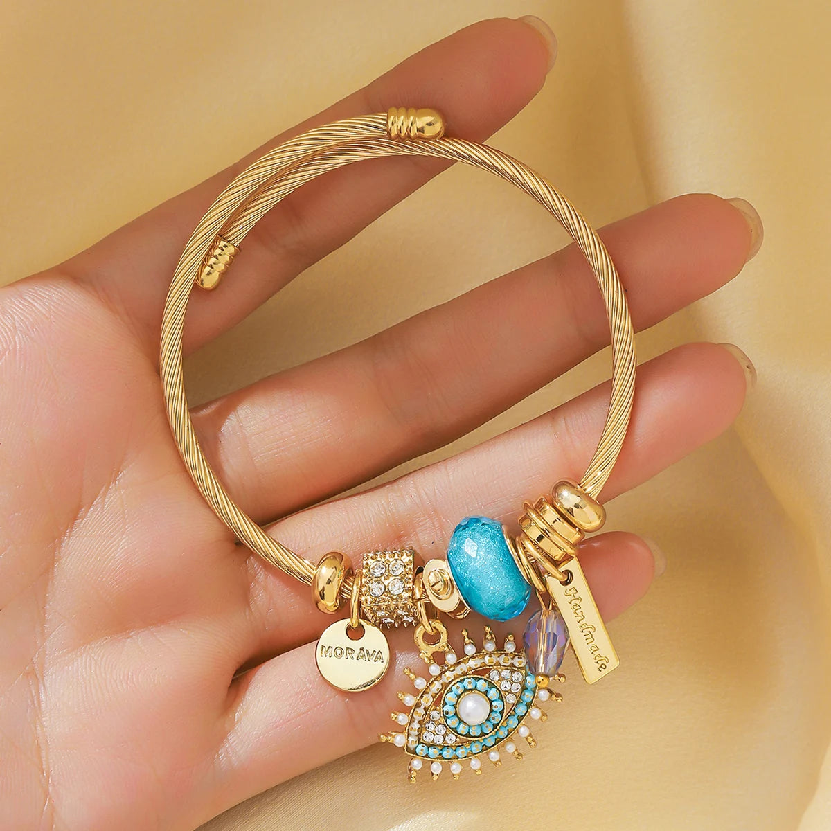 Aura Mystic Eye Charm Bracelet