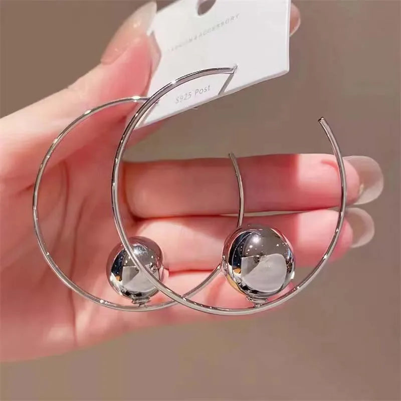 Aura Celestial Sphere Hoop Earrings